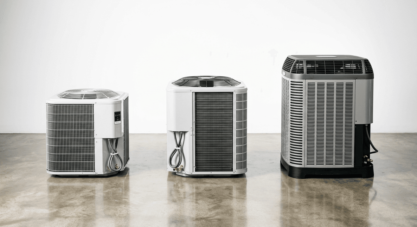 Three AC units good better best arrangement